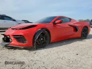 2022 Chevrolet Corvette 1LT with VIN 1G1YA2D43N5111511, listed as a Copart auction lot 65257995 with 17,855 mi miles and Salvage title. Bid and sale history available at DreamBid. Image 1.