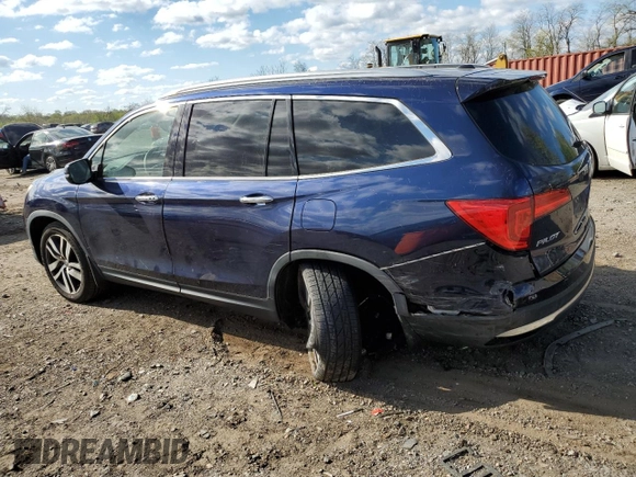 2017 Honda Pilot Touring with VIN 5FNYF6H94HB048329, listed as a Copart auction lot 53202735 with 140,453 mi miles and Salvage Title. Bid and sale history available at carsss.com. Image 2.