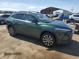 2025 Toyota Corolla Cross XLE with VIN 7MUDAABG2SV124680, listed as a Copart auction lot 57468355 with 2,180 mi miles and Salvage title. Bid and sale history available at DreamBid. Image 4.