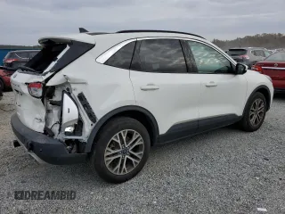 2021 Ford Escape SEL with VIN 1FMCU9H9XMUA23479, listed as a Copart auction lot 77737584 with 54,705 mi miles and Salvage Title. Bid and sale history available at DreamBid. Image 3.