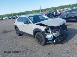 2025 Mazda CX-30 S Select Sport with VIN 3MVDMBBM8SM762914, listed as a IAAI auction lot 42207231 with 9,153 mi miles and . Bid and sale history available at DreamBid. Image 1.