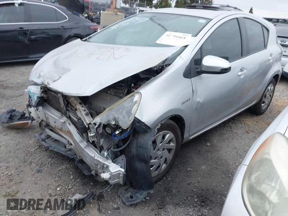 2016 Toyota Prius One with VIN JTDKDTB3XG1122990, listed as a IAAI auction lot 41791861 with Not Provided miles. Bid and sale history available at carsss.com. Image 2.