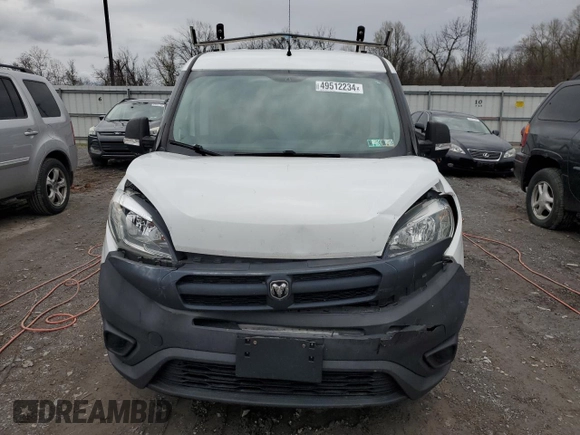 2015 Ram ProMaster City Cargo Tradesman with VIN ZFBERFAT5F6A72377, listed as a Copart auction lot 49512234 with 106,773 mi miles and Salvage Title. Bid and sale history available at carsss.com. Image 5.