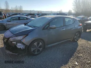 2021 Nissan LEAF SV with VIN 1N4AZ1CV6MC557044, listed as a Copart auction lot 42738405 with 31,185 mi miles and Salvage Title. Bid and sale history available at DreamBid. Image 1.