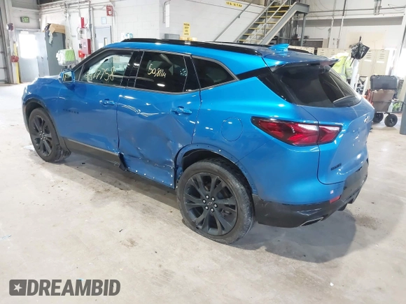 2020 Chevrolet Blazer RS z VIN 3GNKBERS4LS630614, wystawiony jako IAAI lot #41977758 z przebiegiem 50 811 mil mil oraz . Historia ofert i sprzedaży dostępna na DreamBid. Obrazek 3.