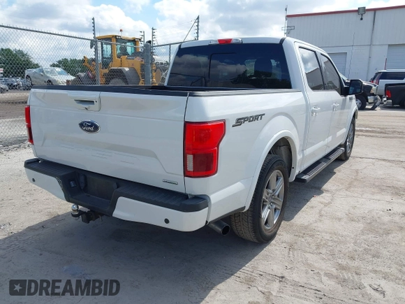 2020 Ford F-150 XL with VIN 1FTEW1CPXLFA14914, listed as a IAAI auction lot 42031623 with 45,144 mi miles and . Bid and sale history available at DreamBid. Image 4.