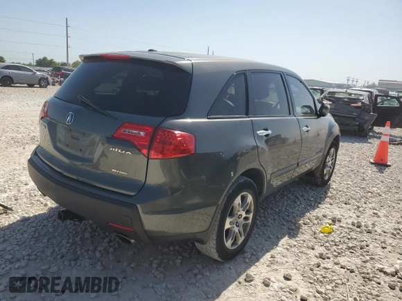 2007 Acura MDX with VIN 2HNYD28257H541599, listed as a Copart auction lot 52985525 with 98,835 mi miles and Salvage Title. Bid and sale history available at carsss.com. Image 3.
