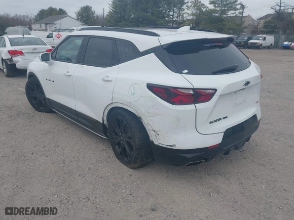 2019 Chevrolet Blazer RS with VIN 3GNKBJRSXKS687147, listed as a IAAI auction lot 41786346 with 97,751 mi miles. Bid and sale history available at carsss.com. Image 3.