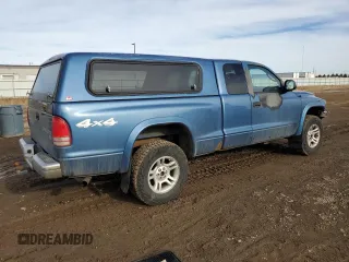 2004 Dodge Dakota SLT with VIN 1D7HG42N74S687010, listed as a Copart auction lot 46984265 with 249,297 mi miles and Salvage Title. Bid and sale history available at carsss.com. Image 3.