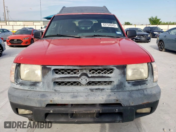 2001 Nissan Xterra XE with VIN 5N1ED28T81C514582, listed as a Copart auction lot 62754045 with 179,565 mi miles and Salvage title. Bid and sale history available at DreamBid. Image 5.
