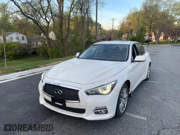 2017 Infiniti Q50 2.0t Premium with VIN JN1CV7AR2HM681872, listed as a Copart auction lot 53921215 with 29,414 mi miles and Clean Title. Bid and sale history available at carsss.com. Image 2.