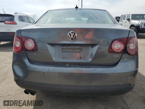 2008 Volkswagen Jetta Sedan SE with VIN 3VWRM71K48M074080, listed as a Copart auction lot 53831555 with 171,609 mi miles and Salvage Title. Bid and sale history available at carsss.com. Image 6.