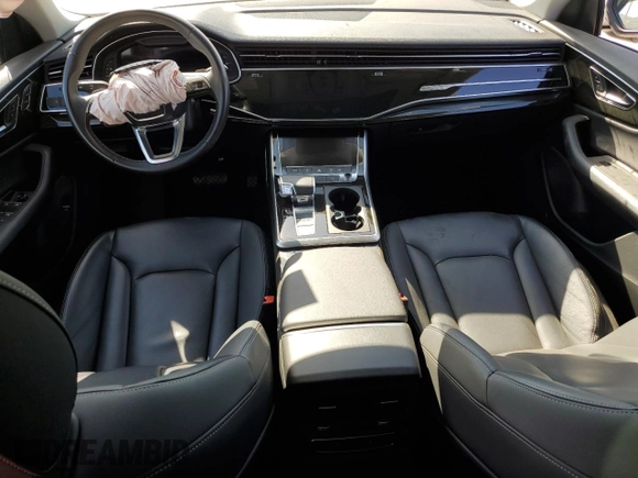 2021 Audi Q8 Premium with VIN WA1AVAF14MD027724, listed as a Copart auction lot 77492574 with 51,732 mi miles and Salvage Title. Bid and sale history available at carsss.com. Image 8.
