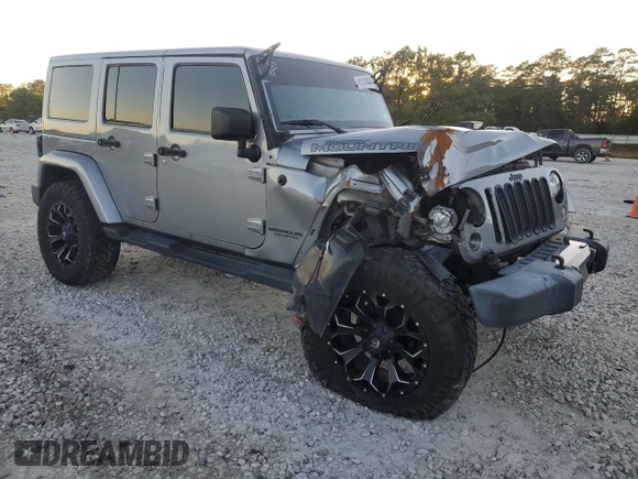 2017 Jeep Wrangler Unlimited Sahara with VIN 1C4HJWEG8HL697341, listed as a Copart auction lot 81313424 with 118,693 mi miles and Salvage title. Bid and sale history available at DreamBid. Image 4.