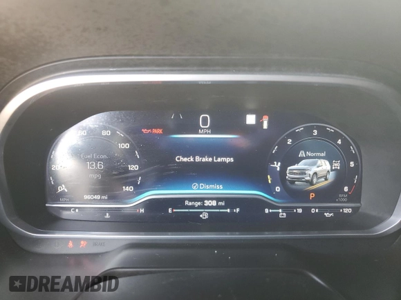 2023 Chevrolet Suburban with VIN 1GNSKDKL5PR286474, listed as a Copart auction lot 55678915 with 96,049 mi miles and Salvage title. Bid and sale history available at DreamBid. Image 9.