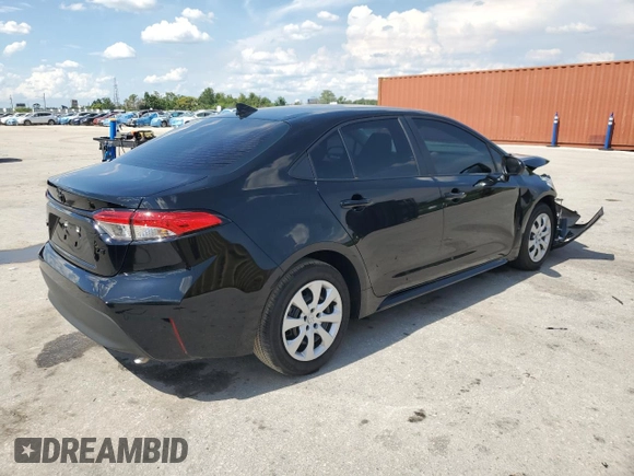 2024 Toyota Corolla LE with VIN 5YFB4MDE7RP204369, listed as a Copart auction lot 59804715 with 13,255 mi miles and Non repairable. Bid and sale history available at DreamBid. Image 3.