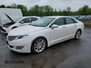 2015 Lincoln MKZ z VIN 3LN6L2J9XFR605027, wystawiony jako Copart lot #57724605 z przebiegiem 76 845 mil mil oraz Czysty tytuł • Clean title. Historia ofert i sprzedaży dostępna na DreamBid. Obrazek 1.