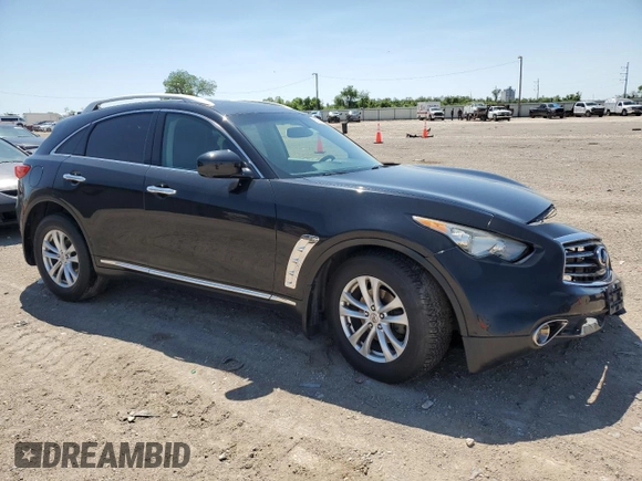 2013 Infiniti FX with VIN JN8CS1MU0DM141129, listed as a Copart auction lot 51896075 with 92,927 mi miles and Salvage Title. Bid and sale history available at carsss.com. Image 4.
