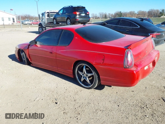 2004 Chevrolet Monte Carlo SS with VIN 2G1WX12K649294292, listed as a IAAI auction lot 41029868 with 180,616 mi miles. Bid and sale history available at carsss.com. Image 3.