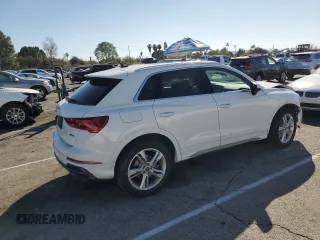 2022 Audi Q3 S line Premium Plus with VIN WA1EECF37N1084209, listed as a Copart auction lot 46819905 with 12,574 mi miles and Salvage Title. Bid and sale history available at carsss.com. Image 3.