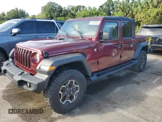 2021 Jeep Gladiator Sport z VIN 1C6HJTAGXML546684, wystawiony jako Copart lot #75745194 z przebiegiem Nie podano mil oraz Szkoda całkowita • Salvage title. Historia ofert i sprzedaży dostępna na DreamBid. Obrazek 1.