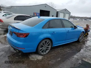 2019 Audi S4 Prestige with VIN WAUC4AF40KA002861, listed as a Copart auction lot 46991865 with 144,003 mi miles and Salvage Title. Bid and sale history available at carsss.com. Image 3.
