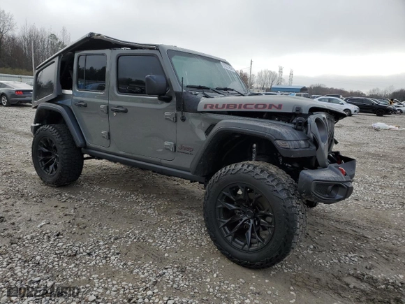 2023 Jeep Wrangler Rubicon with VIN 1C4HJXFG2PW654115, listed as a Copart auction lot 85672984 with 30,794 mi miles and Salvage Title. Bid and sale history available at carsss.com. Image 4.