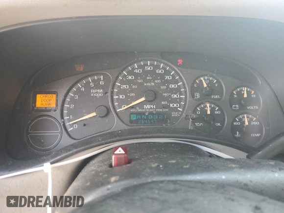 2002 Chevrolet Suburban LT with VIN 1GNFK16ZX2J220847, listed as a Copart auction lot 60745004 with 264,547 mi miles and Salvage Title. Bid and sale history available at carsss.com. Image 9.