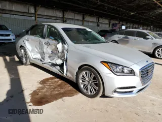 2018 Genesis G80 3.8L z VIN KMHGN4JE4JU215890, wystawiony jako Copart lot #50455605 z przebiegiem 57 043 mil mil oraz Szkody całkowita. Historia ofert i sprzedaży dostępna na DreamBid. Obrazek 4.