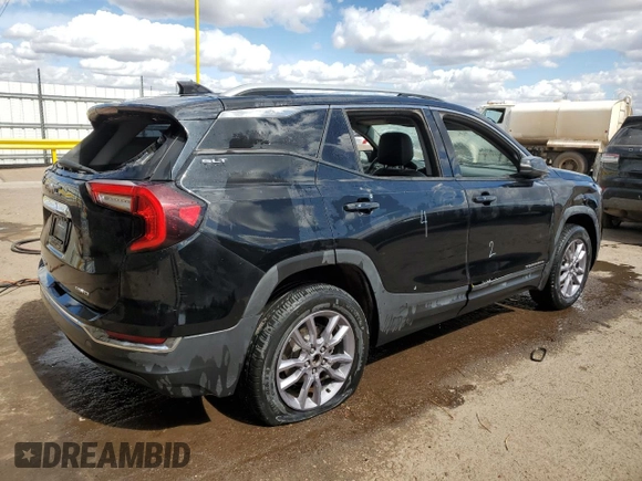 2023 GMC Terrain SLT with VIN 3GKALVEG0PL156927, listed as a Copart auction lot 46853985 with Not Provided miles and Non Repairable. Bid and sale history available at carsss.com. Image 3.
