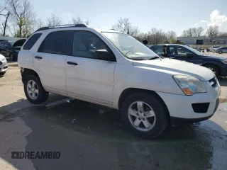 2009 Kia Sportage LX with VIN KNDJE723497584381, listed as a Copart auction lot 51685325 with 166,103 mi miles and Salvage Title. Bid and sale history available at carsss.com. Image 4.