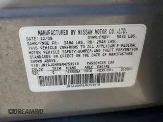2010 Infiniti EX Journey с VIN JN1AJ0HR9AM753219, выставлен на аукционе Copart как лот 56471565 с пробегом 138 199 миль миль и Списание • Salvage title. История ставок и продаж доступна на DreamBid. Изображение 13.