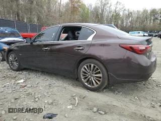 2020 Infiniti Q50 Luxe z VIN JN1EV7AR6LM251313, wystawiony jako Copart lot #51211545 z przebiegiem 43 335 mil mil oraz Szkoda całkowita • Salvage title. Historia ofert i sprzedaży dostępna na DreamBid. Obrazek 2.