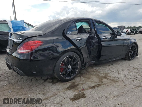 2017 Mercedes-Benz C 63 S AMG z VIN 55SWF8HB3HU204431, wystawiony jako Copart lot #56970675 z przebiegiem 57 527 mil mil oraz Szkoda całkowita • Salvage title. Historia ofert i sprzedaży dostępna na DreamBid. Obrazek 3.