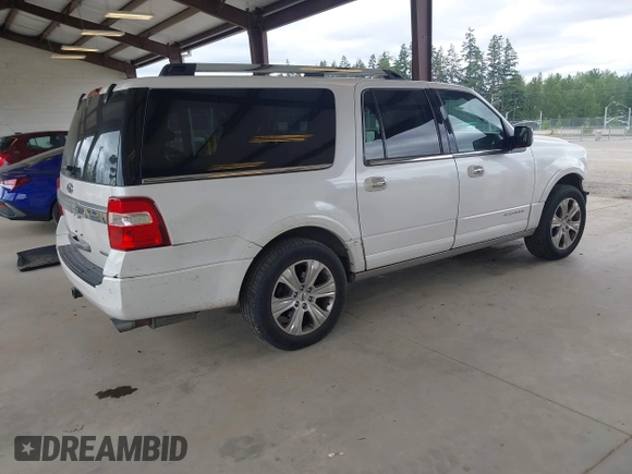2017 Ford Expedition Max Platinum with VIN 1FMJK1MT9HEA35915, listed as a IAAI auction lot 42626678 with 141,127 mi miles and . Bid and sale history available at DreamBid. Image 4.