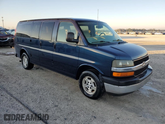2005 Chevrolet Express Cargo Van YF7 Upfitter with VIN 1GBFG15T151233714, listed as a Copart auction lot 82413694 with 299,509 mi miles and Salvage Title. Bid and sale history available at carsss.com. Image 4.