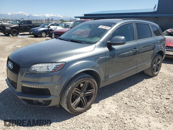 2015 Audi Q7 S line Prestige with VIN WA1DGAFE9FD002055, listed as a Copart auction lot 58073635 with 165,304 mi miles and Salvage title. Bid and sale history available at DreamBid. Image 1.
