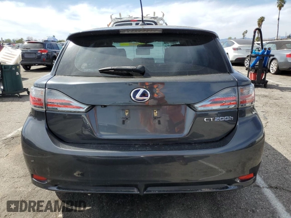 2011 Lexus CT 200h with VIN JTHKD5BH5B2035541, listed as a Copart auction lot 48056285 with 183,624 mi miles and Salvage Title. Bid and sale history available at DreamBid. Image 6.