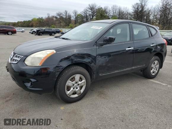 2011 Nissan Rogue SV with VIN JN8AS5MT5BW185098, listed as a Copart auction lot 55133755 with 124,680 mi miles and Salvage Title. Bid and sale history available at DreamBid. Image 1.