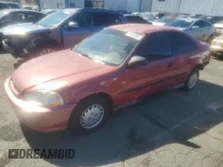 1996 Honda Civic DX with VIN 1HGEJ6225TL048330, listed as a Copart auction lot 69055394 with 184,813 mi miles and Salvage Title. Bid and sale history available at carsss.com. Image 1.