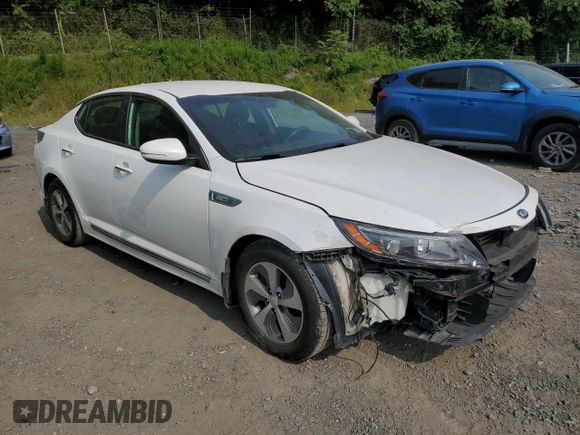 2014 Kia Optima Hybrid LX with VIN KNAGM4AD0E5075915, listed as a Copart auction lot 67485624 with 167,820 mi miles and Salvage Title. Bid and sale history available at carsss.com. Image 4.