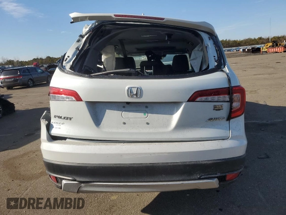 2022 Honda Pilot EX-L with VIN 5FNYF6H55NB095507, listed as a Copart auction lot 89146385 with 27,321 mi miles and Salvage Title. Bid and sale history available at carsss.com. Image 6.