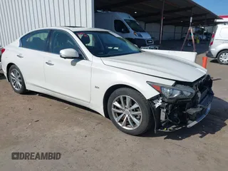 2017 Infiniti Q50 3.0t Premium with VIN JN1EV7AP0HM735273, listed as a IAAI auction lot 41974059 with 82,824 mi miles. Bid and sale history available at carsss.com. Image 1.
