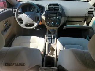 2007 Kia Spectra EX with VIN KNAFE121975376780, listed as a Copart auction lot 60738525 with 78,148 mi miles and Salvage title. Bid and sale history available at DreamBid. Image 8.