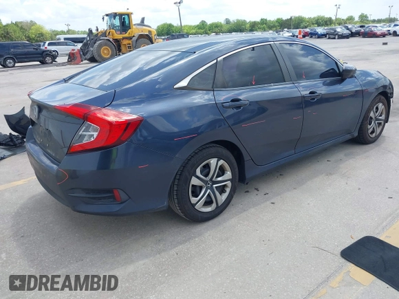 2018 Honda Civic Sedan LX with VIN 19XFC2F59JE010177, listed as a IAAI auction lot 42009728 with 91,404 mi miles. Bid and sale history available at carsss.com. Image 4.