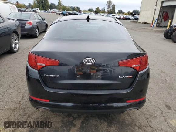 2011 Kia Optima EX with VIN KNAGN4A66B5085486, listed as a Copart auction lot 76928424 with 153,610 mi miles and Salvage Title. Bid and sale history available at carsss.com. Image 6.