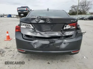 2015 Acura TLX V6 Advance with VIN 19UUB2F77FA002604, listed as a Copart auction lot 48349805 with 125,276 mi miles and Salvage Title. Bid and sale history available at carsss.com. Image 6.