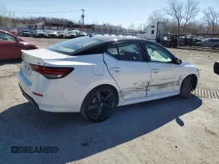 2022 Nissan Sentra SR with VIN 3N1AB8DV9NY256821, listed as a Copart auction lot 50524955 with 16,108 mi miles and Salvage Title. Bid and sale history available at carsss.com. Image 3.