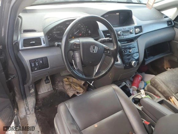 2013 Honda Odyssey EX-L with VIN 5FNRL5H61DB088519, listed as a Copart auction lot 46987625 with 190,882 mi miles and Salvage Title. Bid and sale history available at carsss.com. Image 8.