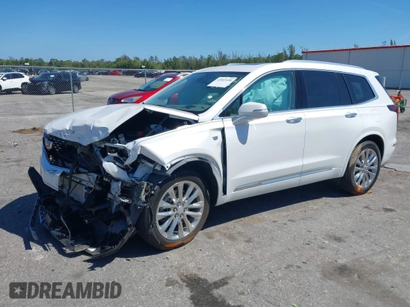 2024 Cadillac XT6 FWD Premium Luxury с VIN 1GYKPCRS0RZ700856, выставлен на аукционе IAAI как лот 41853450 с пробегом 6 507 миль миль и . История ставок и продаж доступна на DreamBid. Изображение 2.